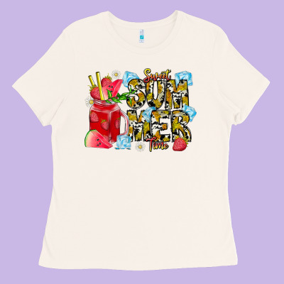 Sweet Summer Time Ladies Tee Designed By Cowhidedigitalart