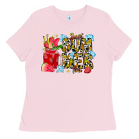 Bubblegum Pink sweet summer time Ladies Tee - CowhideDigitalArt