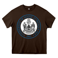 Chocolate Brown University Of Maine At Presque Isle Heavy Core Tee - linhVisuals