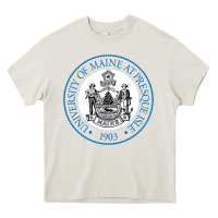 Cream University Of Maine At Presque Isle Heavy Core Tee - linhVisuals