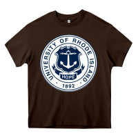Chocolate Brown University Of Rhode Island Heavy Core Tee - linhVisuals
