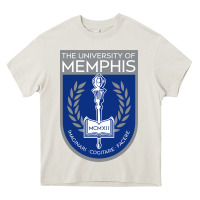 Cream University Of Memphis Heavy Core Tee - linhVisuals