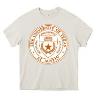 Cream University Of Texas At Austin Heavy Core Tee - linhVisuals