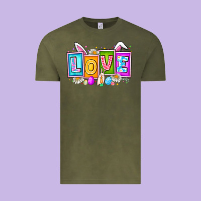 Love Easter Vintage Tee Designed By Cowhidedigitalart