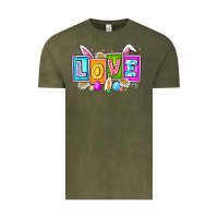 Vintage Olive Love Easter Vintage Tee - CowhideDigitalArt