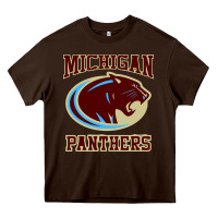 Chocolate Brown The Panthers Heavy Core Tee - linhVisuals