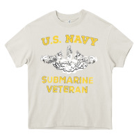 Cream submarine veteran tshirt Heavy Core Tee - linhVisuals