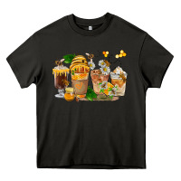 Asphalt Honey Bee Coffee Cups Heavy Core Tee - FaDigitalArtStudio