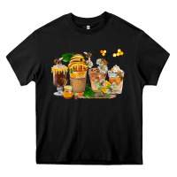Black Honey Bee Coffee Cups Heavy Core Tee - FaDigitalArtStudio