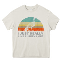 Cream funny i just really like turkeys thanksgiving Heavy Core Tee - linhVisuals
