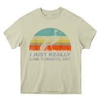 Mossy funny i just really like turkeys thanksgiving Heavy Core Tee - linhVisuals