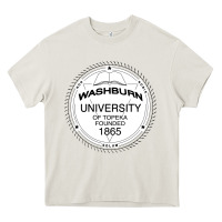 Cream Washburn University Heavy Core Tee - linhVisuals