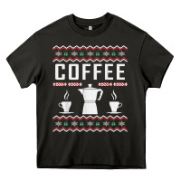 Asphalt coffee ugly sweater christmas Heavy Core Tee - linhVisuals