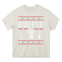 Cream coffee ugly sweater christmas Heavy Core Tee - linhVisuals