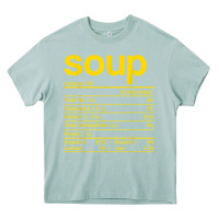Soup Nutrition Facts Funny Thanksgiving Christmas Food Heavy Core Tee | Teevron