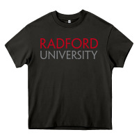 Asphalt Radford University Wordmark Heavy Core Tee - linhVisuals