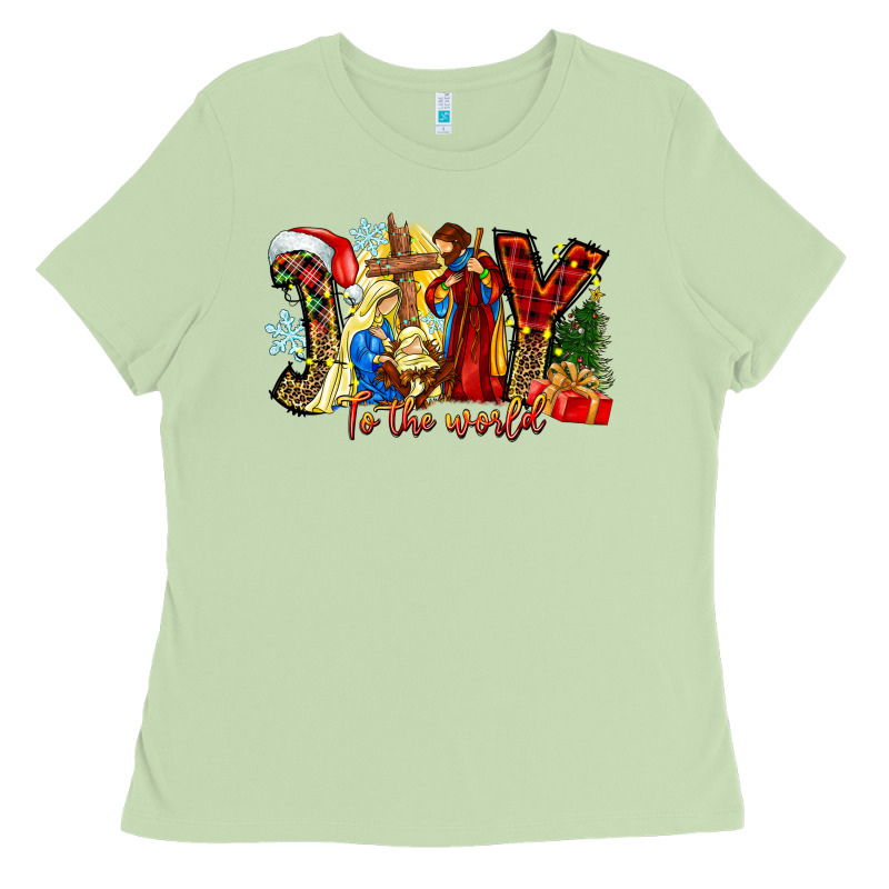 Joy To The World Ladies Tee by CowhideDigitalArt | Teevron
