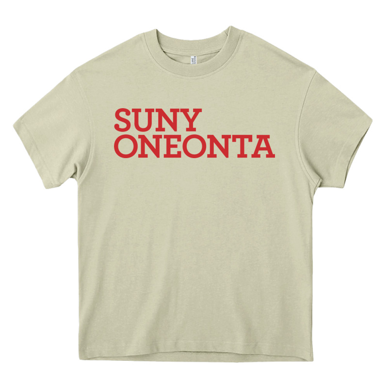 Suny Oneonta Wordmark Heavy Core Tee by linhVisuals | Teevron