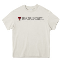 Cream Texas Tech University Health Sciences Center Wordmark Heavy Core Tee - linhVisuals