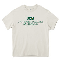 Cream University Of Alaska Anchorage Heavy Core Tee - linhVisuals