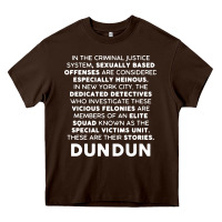 Chocolate Brown law and order svu opening monologue Heavy Core Tee - linhVisuals