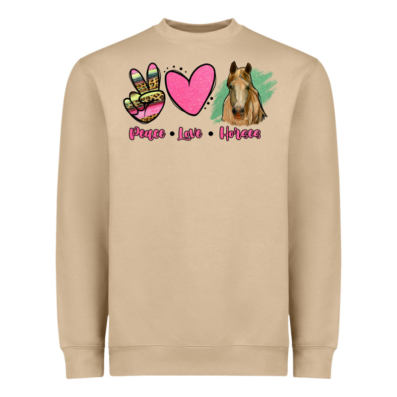 Peace Love Horses Heavyweight Sweatshirt by RanaPortraitStore | Teevron