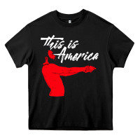 Black this is america meme Heavy Core Tee - linhVisuals