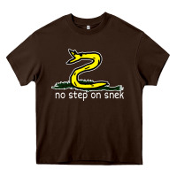 Chocolate Brown no step on snek Heavy Core Tee - linhVisuals