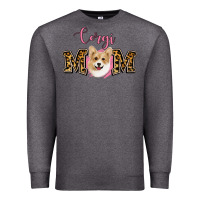 Charcoal Heather Corgi Mom Premium Sweatshirt - Jasminsmagicworld