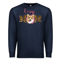 Navy Corgi Mom Premium Sweatshirt - Jasminsmagicworld