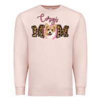 Pale Pink Corgi Mom Premium Sweatshirt - Jasminsmagicworld