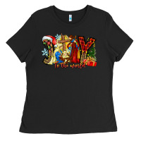 Black Joy To The World Ladies Tee - CowhideDigitalArt