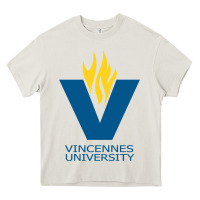 Cream Vincennes University Heavy Core Tee - linhVisuals