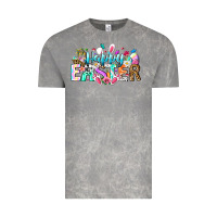 Cloud Rock Happy Easter Bunny Vintage Tee - CowhideDigitalArt