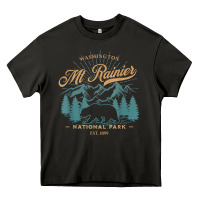 Asphalt mount rainier national park washington usa vacation hiking Heavy Core Tee - linhVisuals