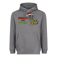 Storm merry and bright french bulldog Heavyweight Hoodie - RanaPortraitStore