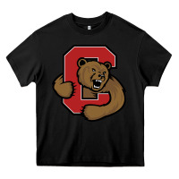 Black Cornell Big Red Heavy Core Tee - linhVisuals
