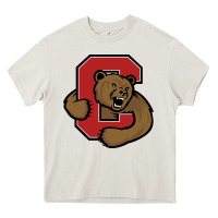 Cream Cornell Big Red Heavy Core Tee - linhVisuals