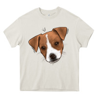 Cream Jack Russel Heavy Core Tee - Jasminsmagicworld