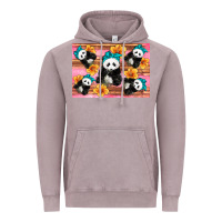 Vintage Zinc Baby panda flowers Vintage Hoodie - Artiststas