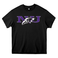 Black Niagara Purple Eagles Heavy Core Tee - linhVisuals