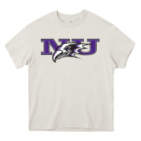 Cream Niagara Purple Eagles Heavy Core Tee - linhVisuals