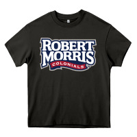 Asphalt Robert Morris Colonials Wordmark Heavy Core Tee - linhVisuals
