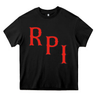 Black Rpi Engineers Hockey Heavy Core Tee - linhVisuals