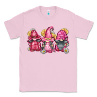 Bubblegum Pink breast cancer gnomes Classic Tee - FaDigitalArtStudio