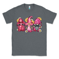 Charcoal Heather breast cancer gnomes Classic Tee - FaDigitalArtStudio