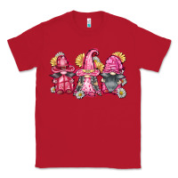 Red breast cancer gnomes Classic Tee - FaDigitalArtStudio