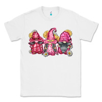 White breast cancer gnomes Classic Tee - FaDigitalArtStudio