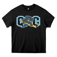 Black quad city storm Heavy Core Tee - linhVisuals