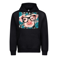 Black gemstone and cowhide pig Urban Hoodie - RanaPortraitStore